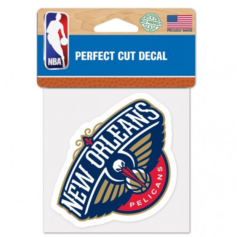 Wincraft New Orleans Pelicans Color Perfect Cut Decal 4×4