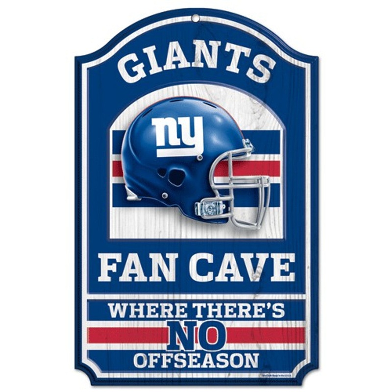 Wincraft New York Giants Fan Cave Design Wood Sign 11×17