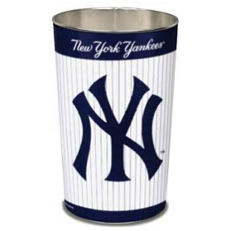 Wincraft New York Yankees Pinstripes Design 15 Inch Wastebasket