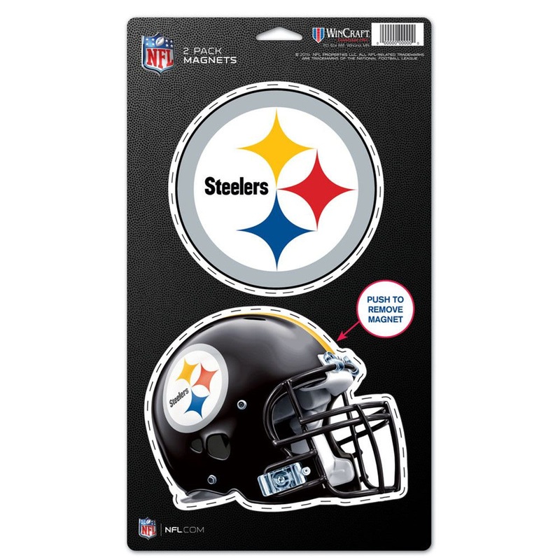 Wincraft Pittsburgh Steelers 2 Pack Die Cut Logo Design Magnet 5×9 – Special Order