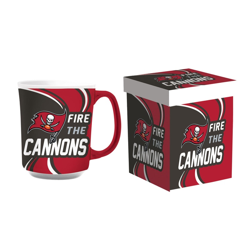 Evergreen Enterprises Tampa Bay Buccaneers 14oz Ceramic Coffee Mug with Matching Box