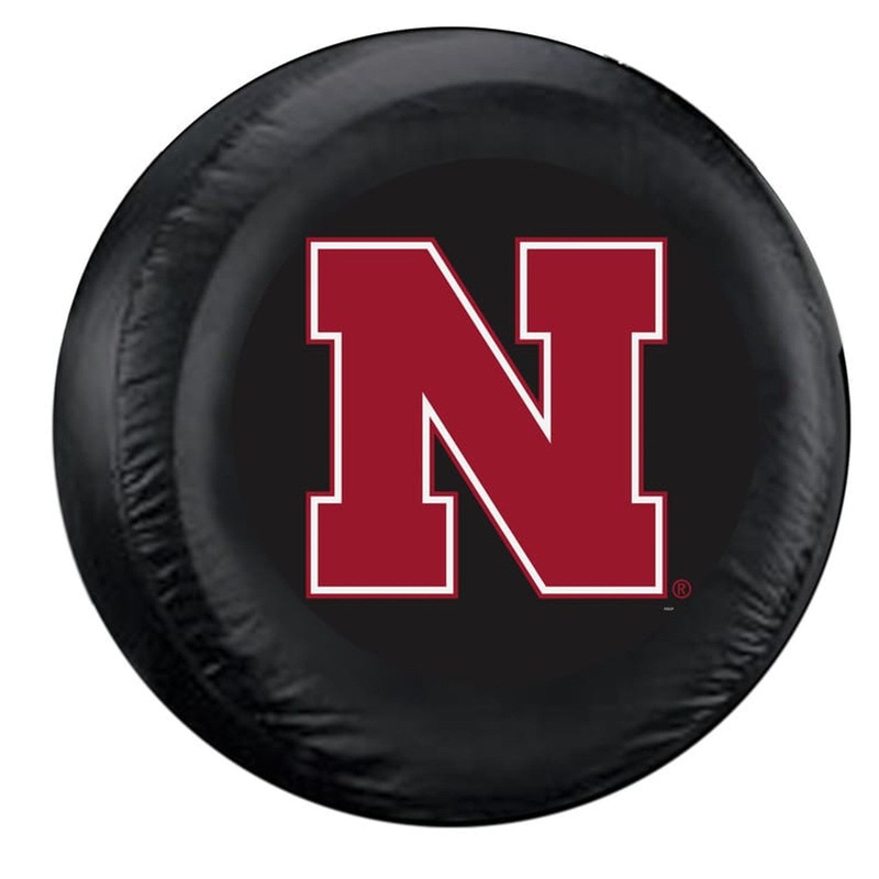 Fremont Die Nebraska Cornhuskers Black Standard Size Tire Cover