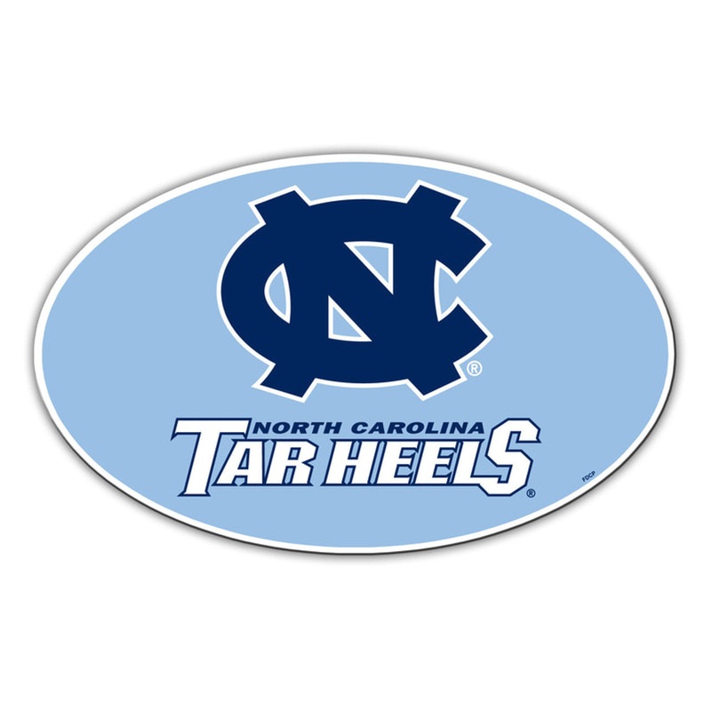 Fremont Die North Carolina Tar Heels 8 Inch Car Style Magnet