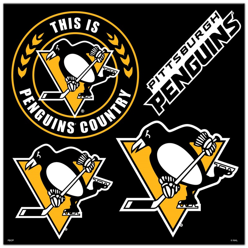 Fremont Die Pittsburgh Penguins 4 Piece Magnet Kit