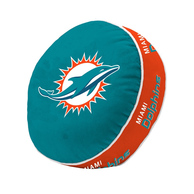 Logo Brands Miami Dolphins Puff Pillow