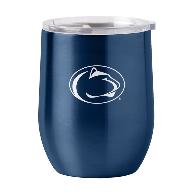Logo Brands Penn State Nittany Lions 16oz Stainless Steel Curved Travel Tumbler