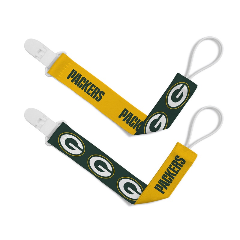 Masterpieces Puzzle Company Green Bay Packers 2 Pack Pacifier Clips