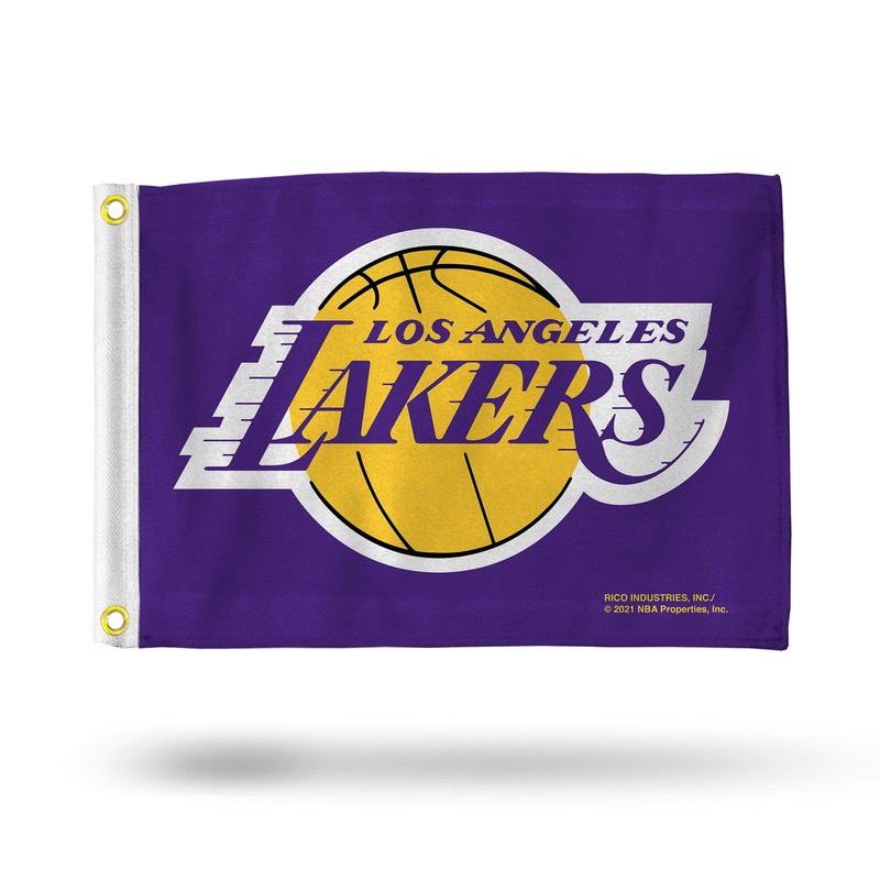 Rico Industries Los Angeles Lakers Striped Utility Flag 12×17