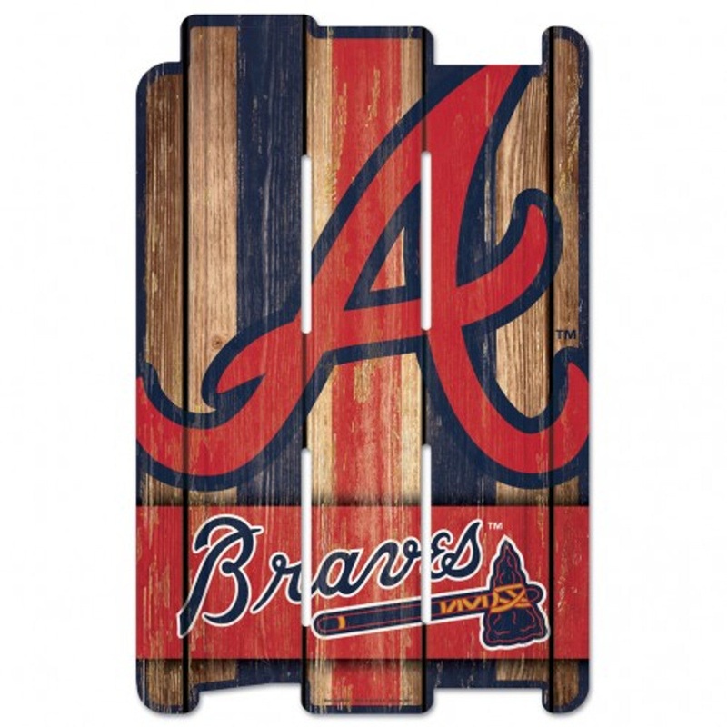 Wincraft Atlanta Braves Fence Style Wood Sign 11×17
