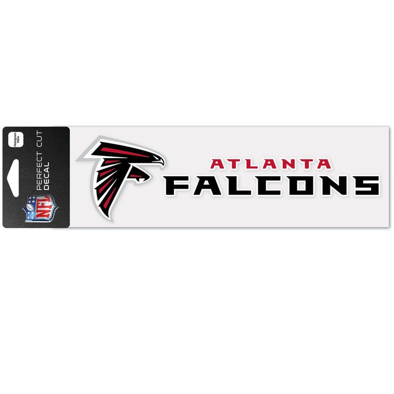 Wincraft Atlanta Falcons Wordmark Color Perfect Cut Decal 3×10