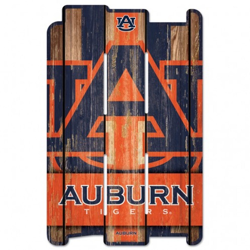 Wincraft Auburn Tigers Fence Style Wood Sign 11×17 – Special Order