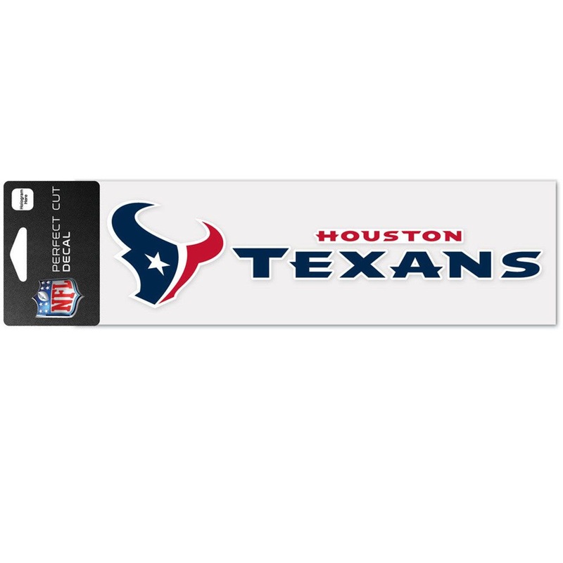 Wincraft Houston Texans Color Wordmark Perfect Cut Decal 3×10