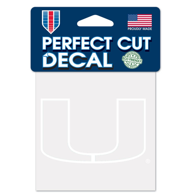 Wincraft Miami Hurricanes White Perfect Cut Decal 4×4 – Special Order