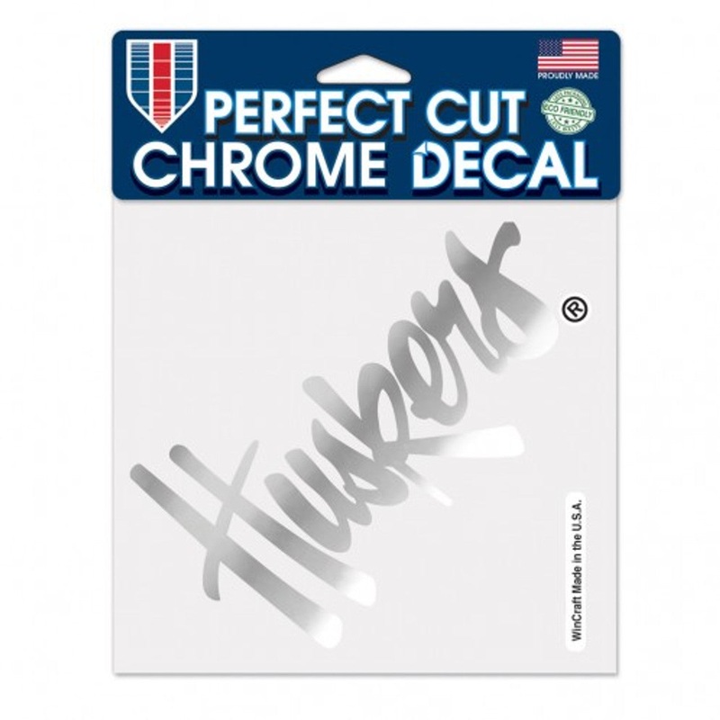 Wincraft Nebraska Cornhuskers Chrome Perfect Cut Decal 6×6