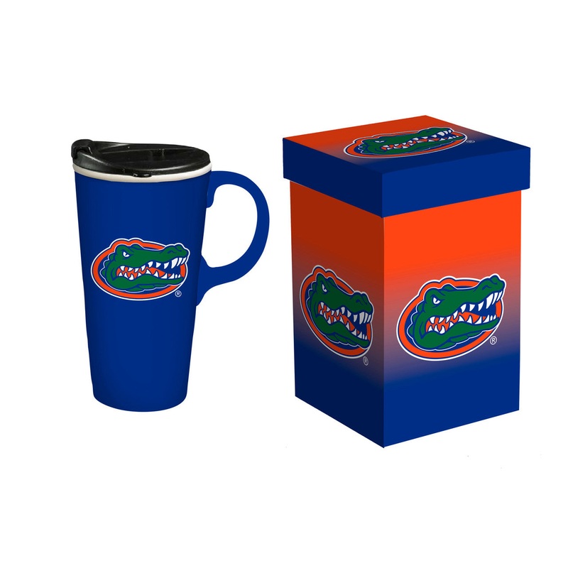 Evergreen Enterprises Florida Gators 17oz Travel Cup With Handle