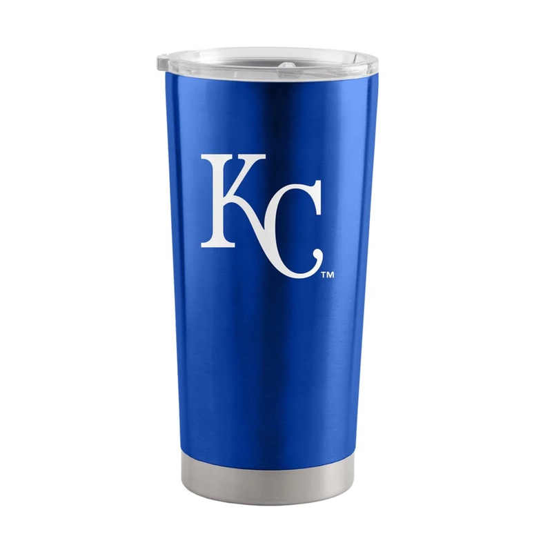 Logo Brands Kansas City Royals 20oz Stainless Steel Travel Tumbler