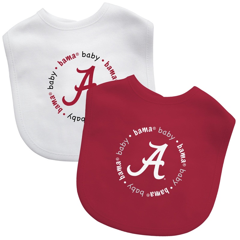 Masterpieces Puzzle Company Alabama Crimson Tide 2 Pack Baby Bib