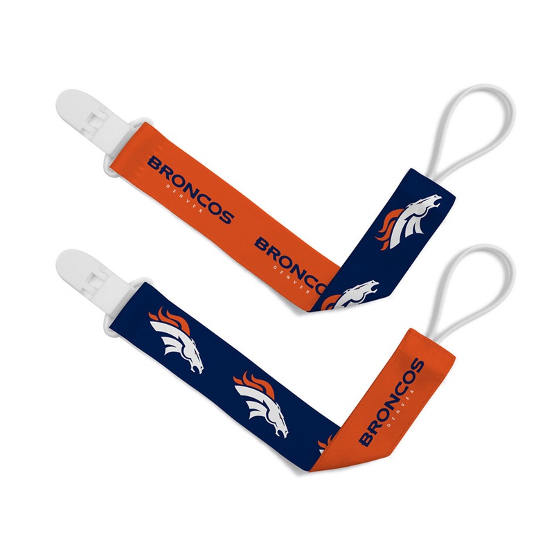 Masterpieces Puzzle Company Denver Broncos 2 Pack Pacifier Clips