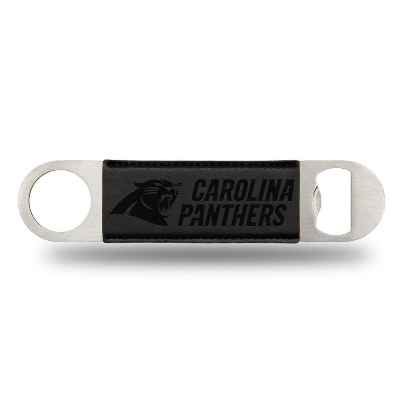 Rico Industries Carolina Panthers Laser Engraved Bar Blade Bottle Opener