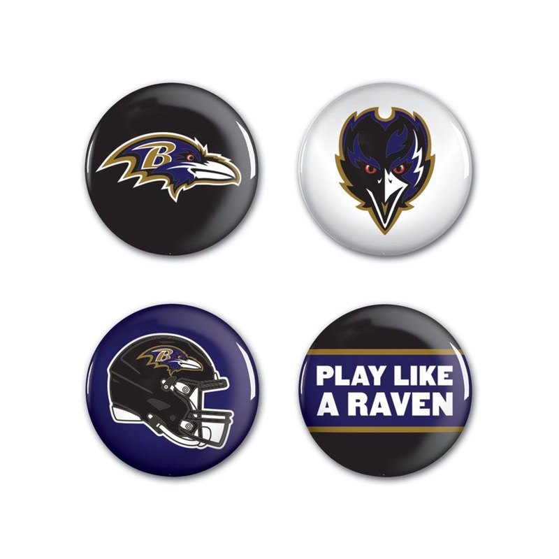 Wincraft Baltimore Ravens 4 Pack Buttons