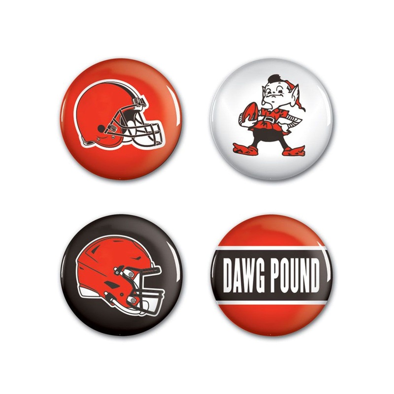 Wincraft Cleveland Browns 4 Pack Buttons