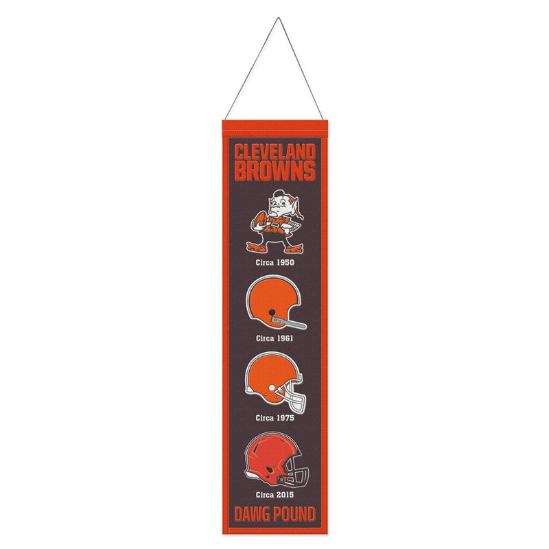 Wincraft Cleveland Browns Heritage Evolution Design Wool Banner 8×32
