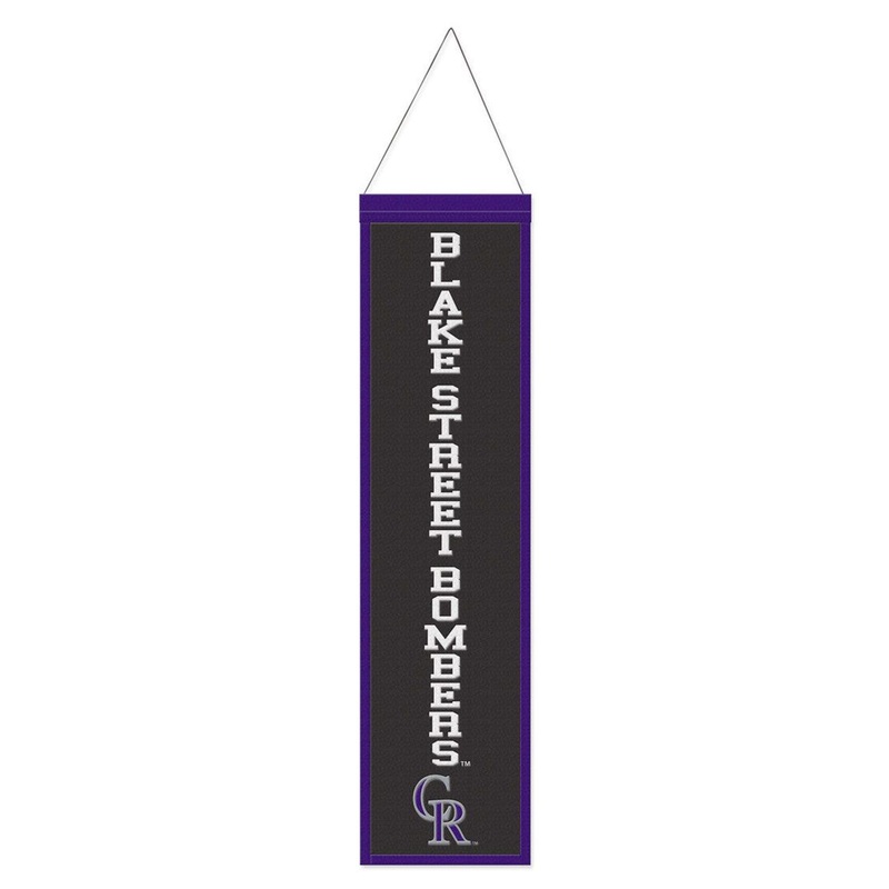Wincraft Colorado Rockies Heritage Slogan Design Wool Banner 8×32 – Special Order