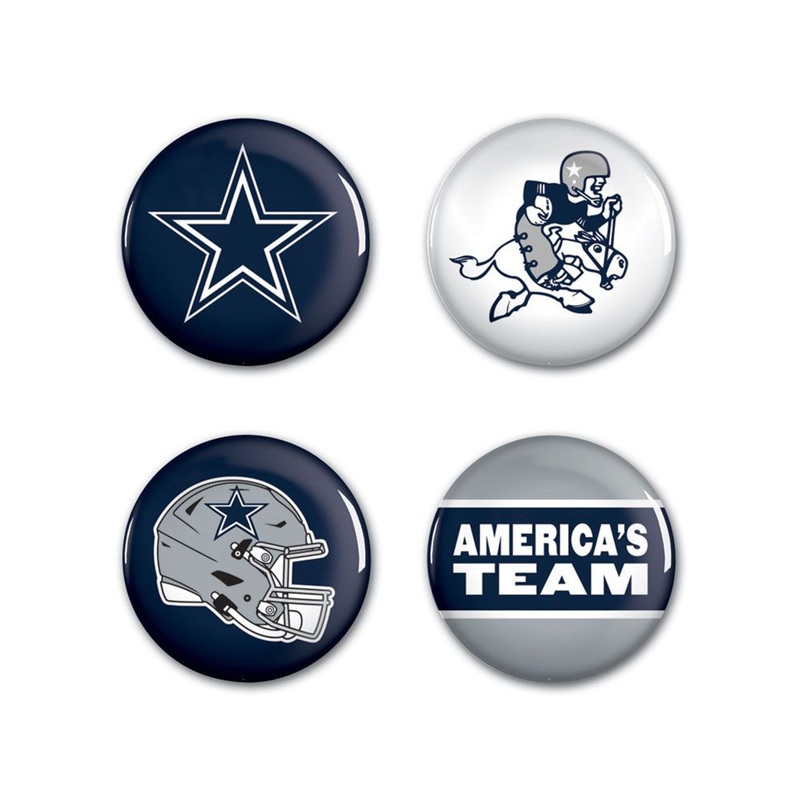 Wincraft Dallas Cowboys 4 Pack Buttons