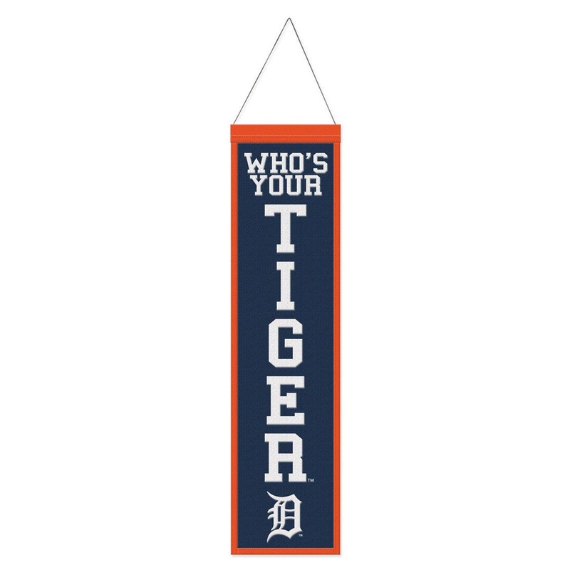 Wincraft Detroit Tigers Heritage Slogan Design Wool Banner 8×32 – Special Order