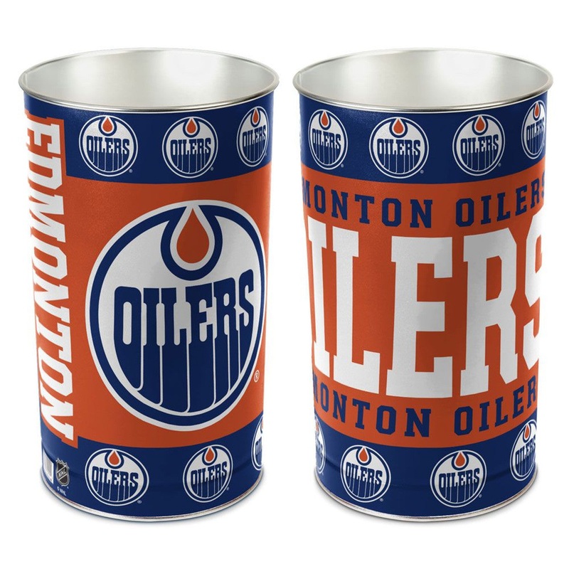 Wincraft Edmonton Oilers 15 Inch Wastebasket – Special Order