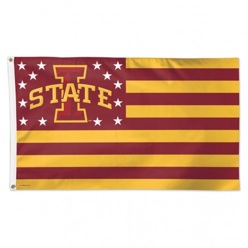 Wincraft Iowa State Cyclones Deluxe Style Stars and Stripes Design Flag 3×5 – Special Order