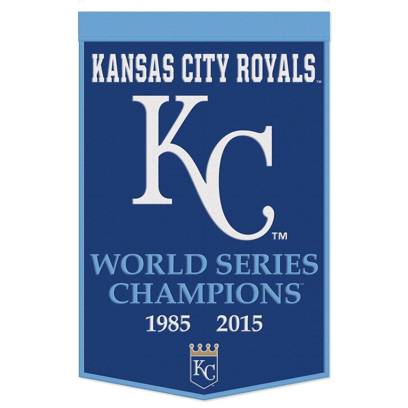 Wincraft Kansas City Royals Dynasty Champ Design Wool Banner 24×38