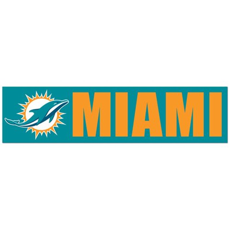 Wincraft Miami Dolphins Bumper Sticker Decal