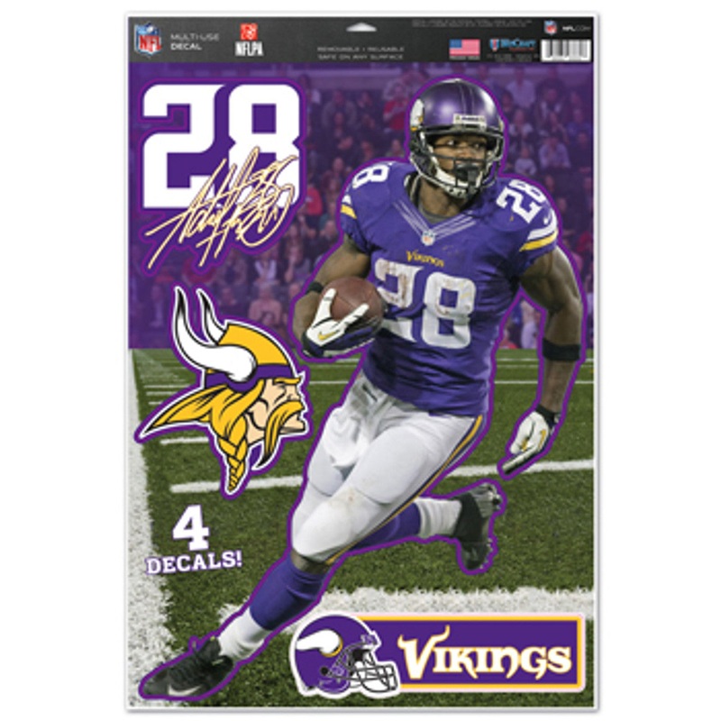 Wincraft Minnesota Vikings Adrian Peterson Multi Use Decal 11×17