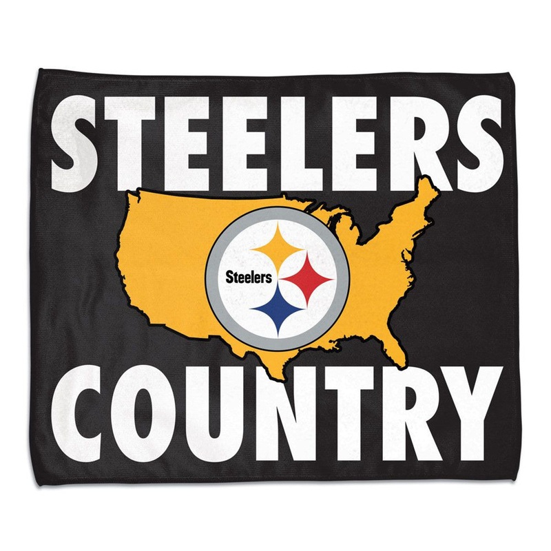 Wincraft Pittsburgh Steelers Full Color Rally Style Towel 15×18