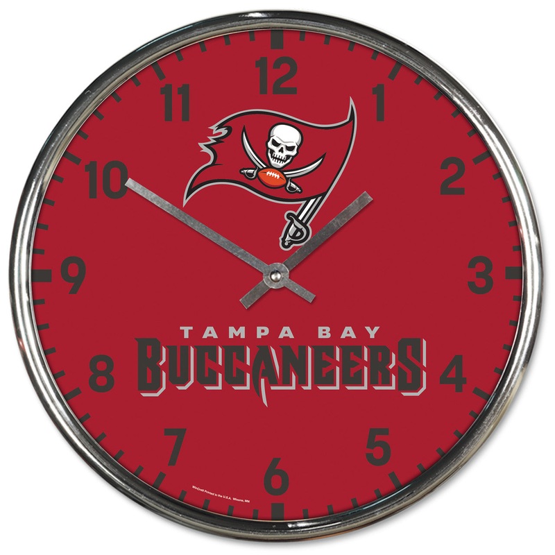 Wincraft Tampa Bay Buccaneers Chrome Round Wall Clock