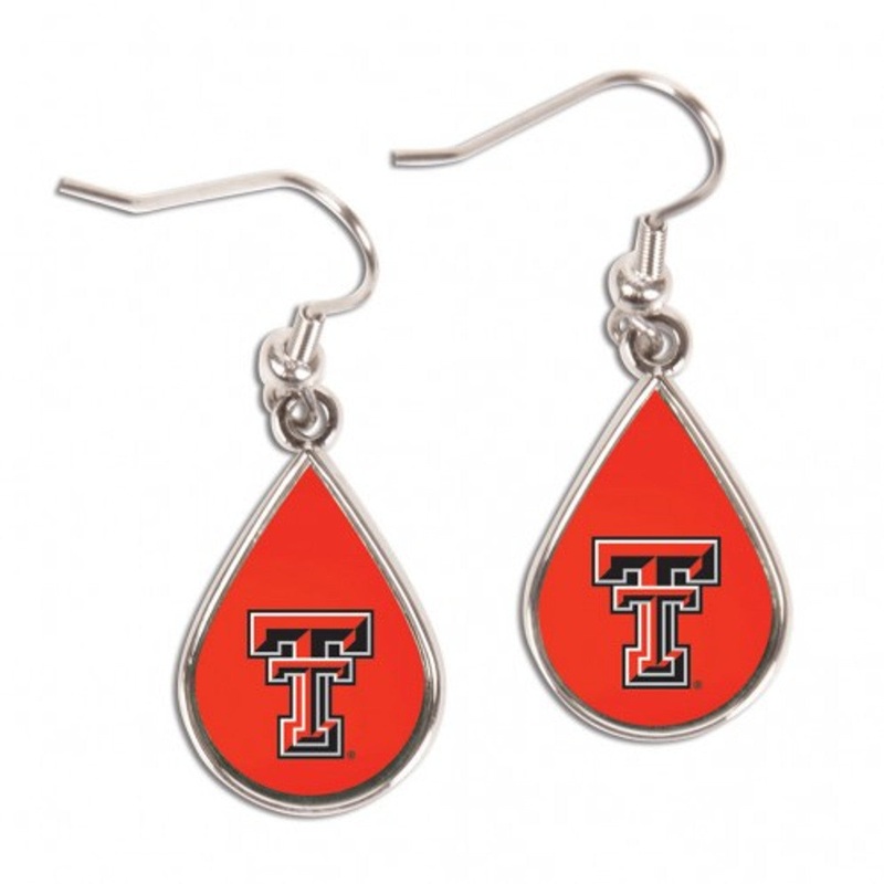 Wincraft Texas Tech Red Raiders Tear Drop Style Earrings – Special Order
