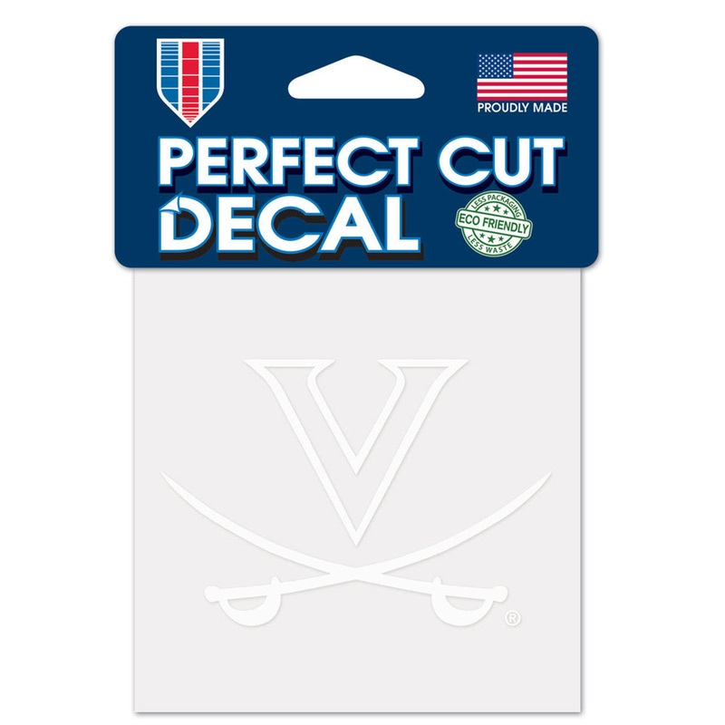 Wincraft Virginia Cavaliers White Perfect Cut Decal 4×4 – Special Order