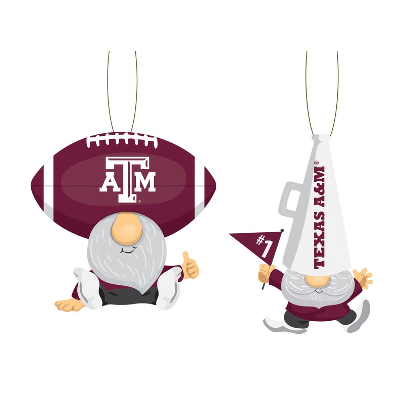 Evergreen Enterprises Texas A&M Aggies Fan 2 Pack Gnome Ornament