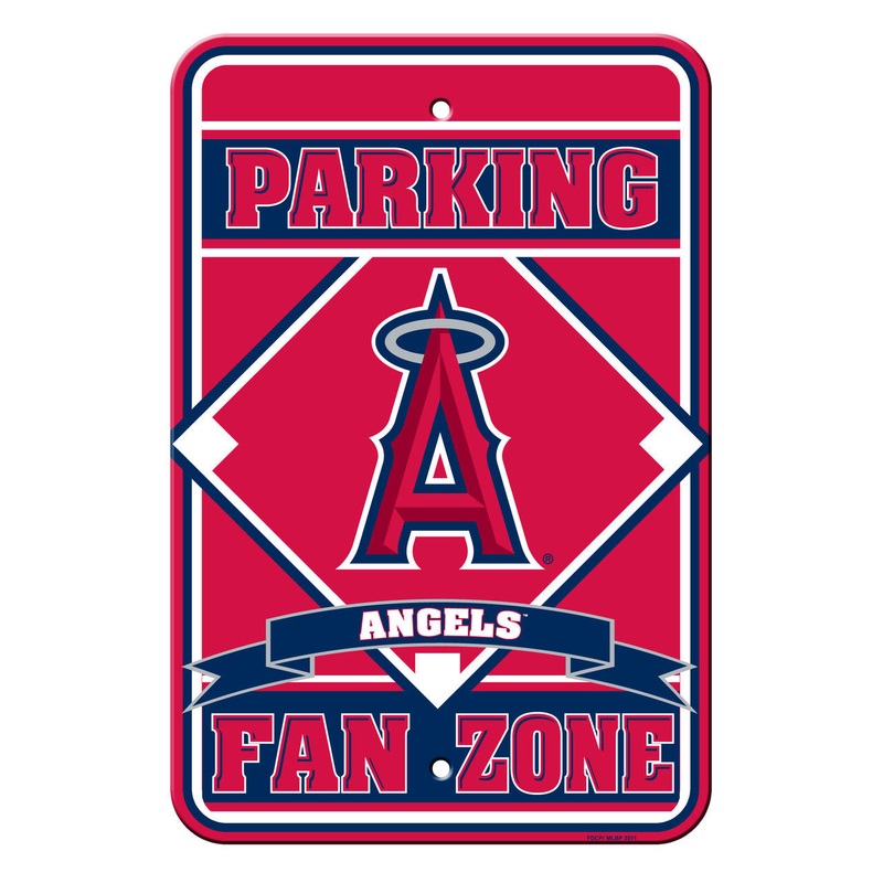 Fremont Die Los Angeles Angels Plastic Fan Zone Parking Style Sign 12×18