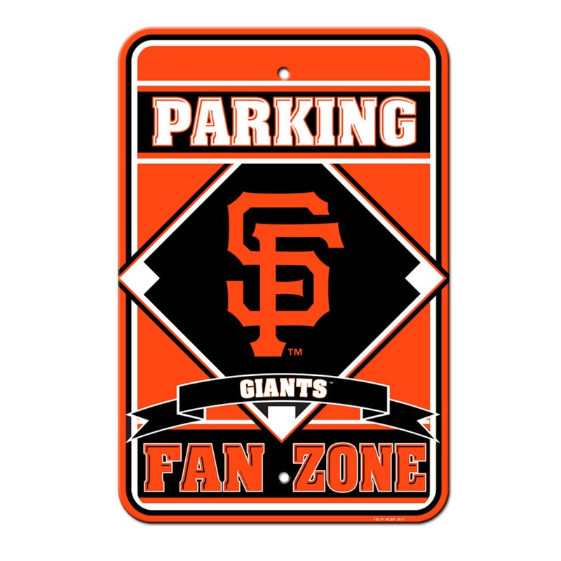 Fremont Die San Francisco Giants Plastic Fan Zone Parking Style Sign 12×18