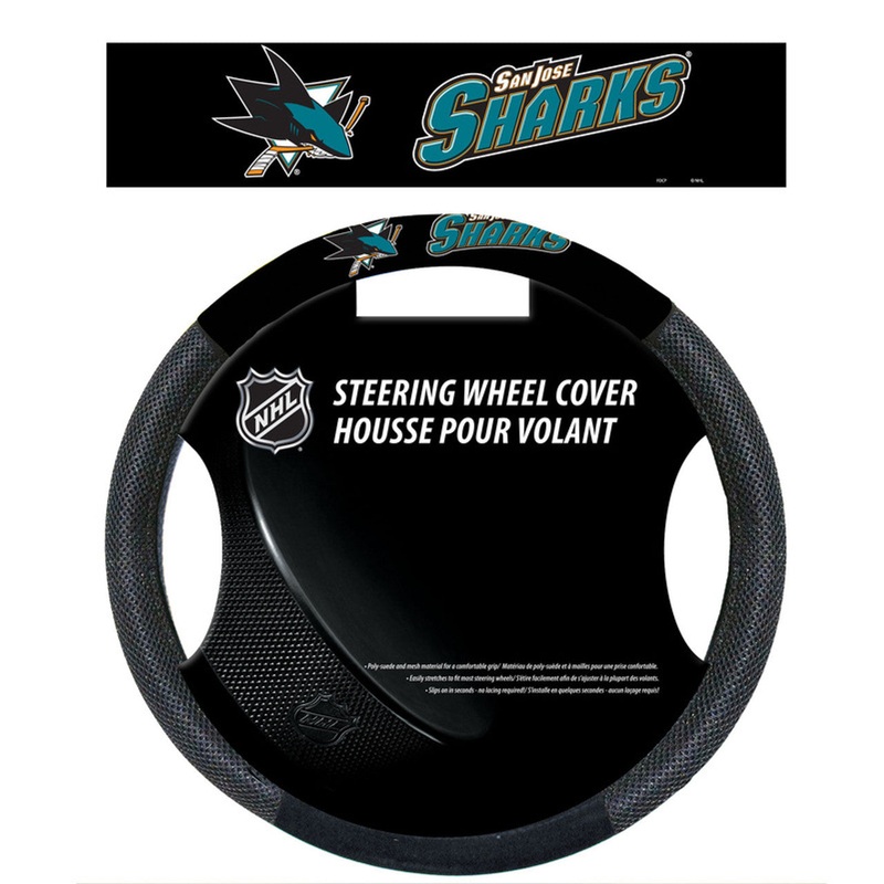 Fremont Die San Jose Sharks Mesh Steering Wheel Cover