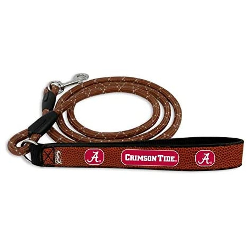 Gamewear Alabama Crimson Tide Leather Frozen Rope Baseball Pet Leash Size Medium