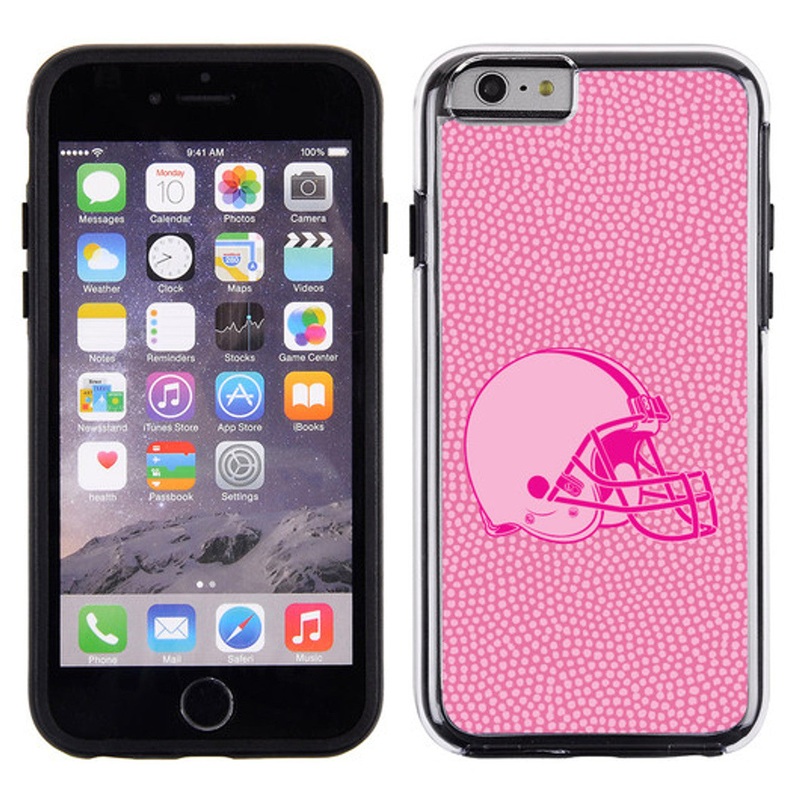 Gamewear Cleveland Browns Pink Football Pebble Grain Feel iPhone 6 Phone Case