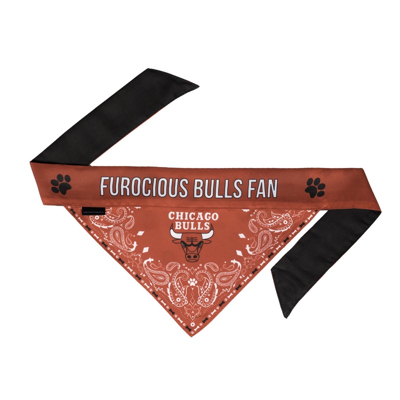 Little Earth Chicago Bulls Pet Bandanna Size Small