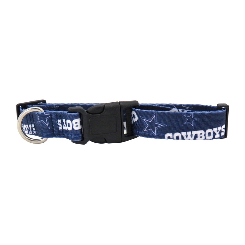 Little Earth Dallas Cowboys Pet Collar Size Medium