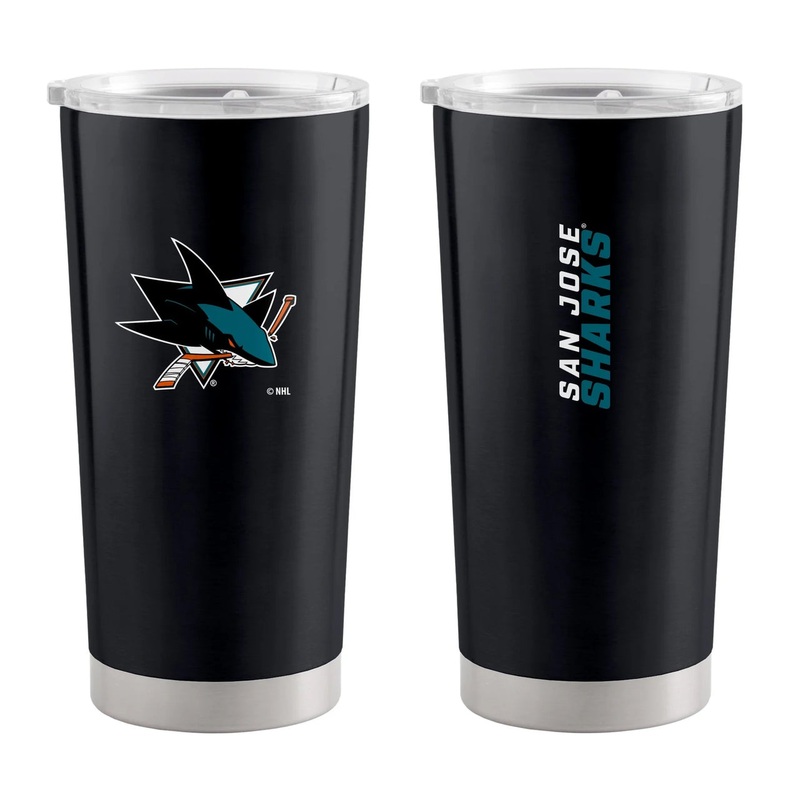 Logo Brands San Jose Sharks 20oz Stainless Steel Travel Tumbler – Special Order