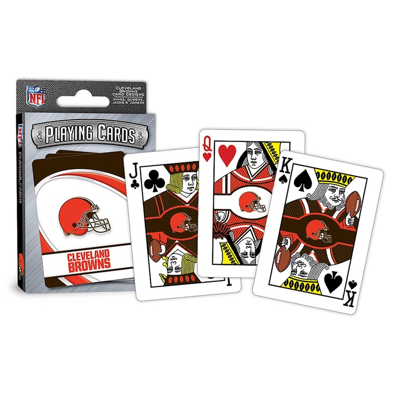 Masterpieces Puzzle Company Cleveland Browns Logo Playing Cards