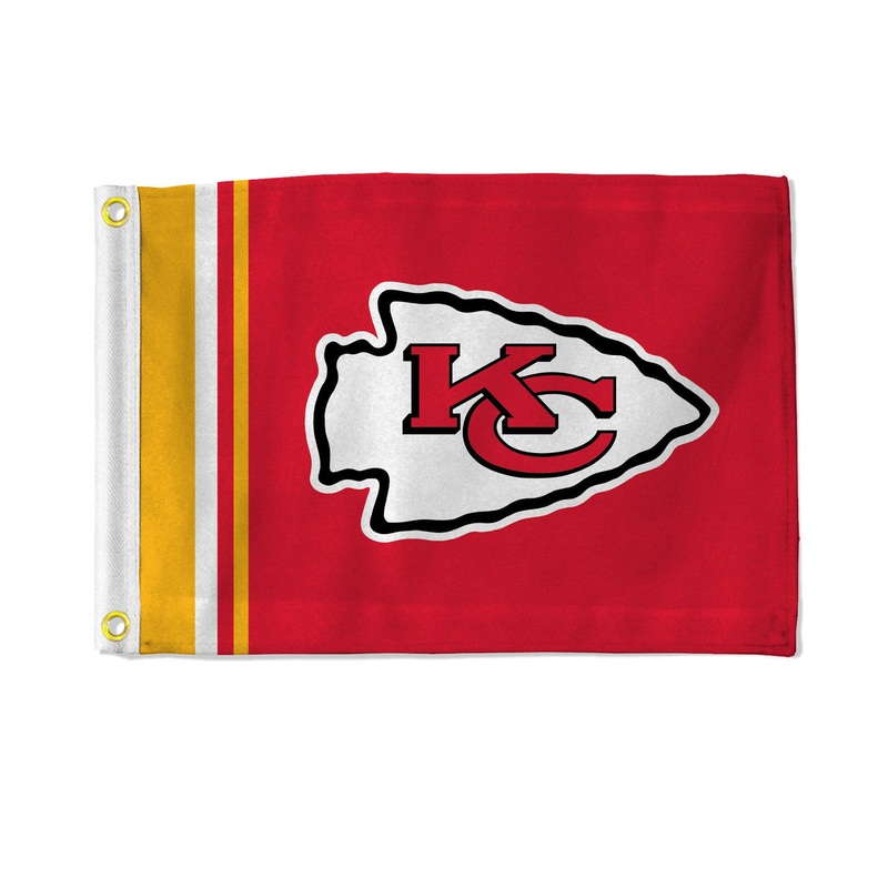Rico Industries Kansas City Chiefs Striped Utility Flag 12×17