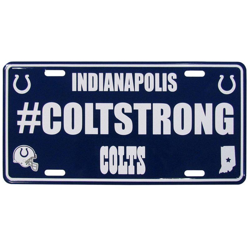 Siskiyou Indianapolis Colts Hashtag License Plate